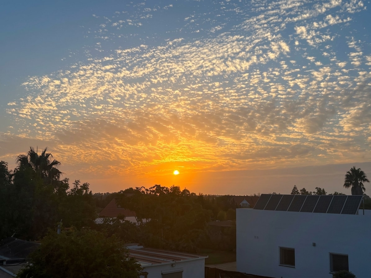 Atardecer en el entorno del alojamiento